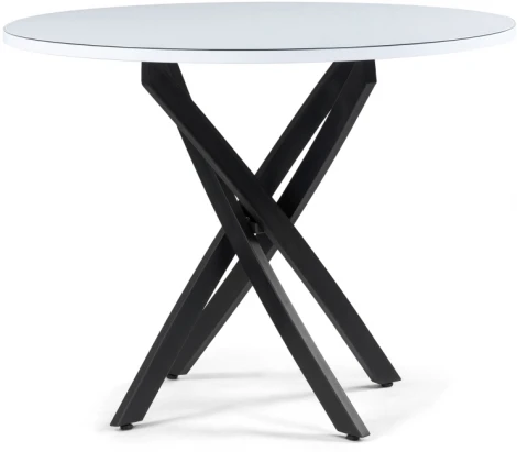 Стол Лауриц черный / белый 504212 Woodville