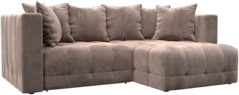 Диван угловой Лига-052 НПБ угол универсальный Лига Диванов (Велюр) арт.128797