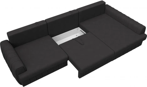 Диван угловой Лига-057 НПБ Лонг угол правый Лига Диванов (Замша) арт.129313