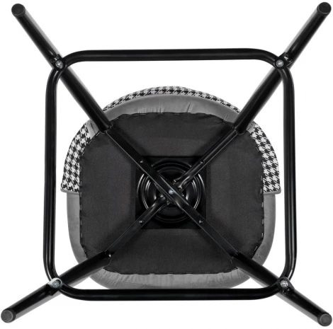 Стул Bradex Home полубарный Leo темно-серый с жаккардом, с поворотным механизмом (RF 0269)