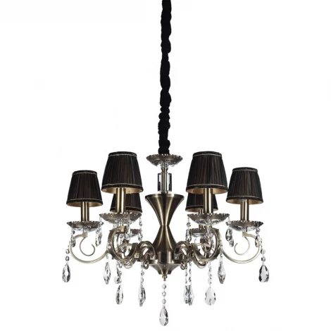 Подвесная люстра Lucia Tucci Il Bello 121.6 (220V, хрусталь Asfour, на цепи)