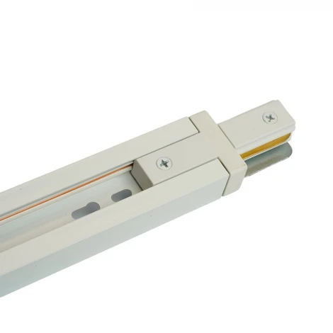 Коннектор прямой однофазный для шинопровода белый Feron LD1020 51897