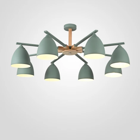 Потолочная люстра на штанге NOA 8 Mint ImperiumLoft Noa01 (183468-26)