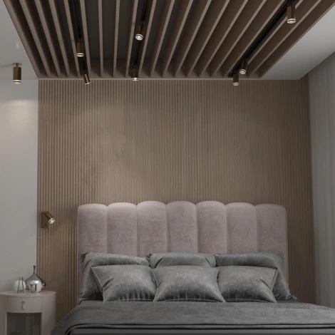 Светильник трековый для однофазного двухжильного (универсального) шинопровода Ular 370878 (220V, круглые)