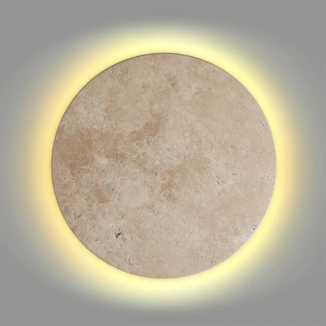 Настенный светильник Odeon Light Travertino 6625/15WL бежевый/металл/травертин IP20 LED 15W 3000K 220V (круглые)