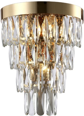 Бра Crystal Lux Abigail AP3 GOLD/TRANSPARENT
