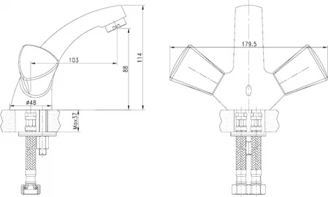 Смеситель Iddis Bounce BOUSB00i01 для раковины