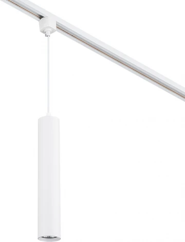 Трековый светильник однофазный Escada 20001 20001TRP/01 SWH 1x50Вт GU10, металл, белый матовый (220V, круглые)