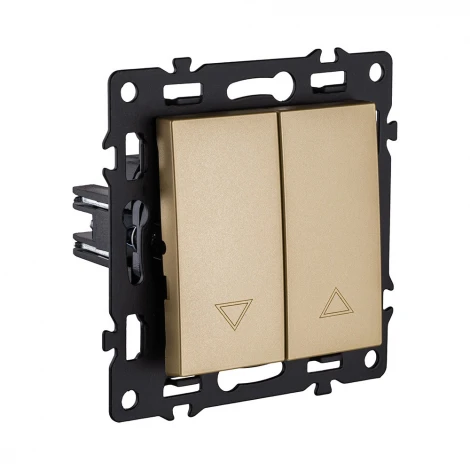 Механизм управления жалюзи 2-клавишный золотой Kollinger Asthetik AS-013GD