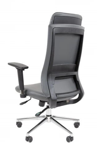 Офисное кресло Chairman 500LUX Россия экокожа cерый 7184505