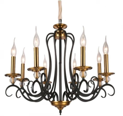 Подвесная люстра PL2909-12 BK+AB Мелодия Света PL1N 000067342