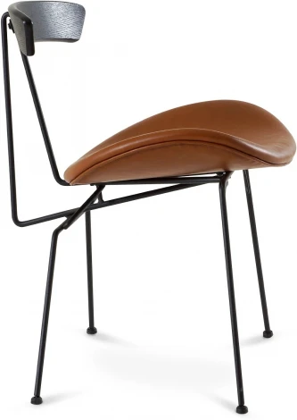 Обеденный стул Stem ОГОГО Обстановочка! (Экокожа/Коричневый,Черный) арт.930831