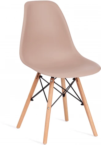 Обеденный стул Tetchair CINDY (Дерево бук,Металл,Пластик/Бежевый)