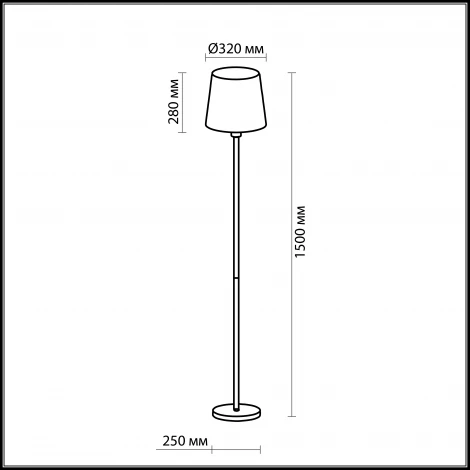 Торшер Odeon Light Glen 2266/1F