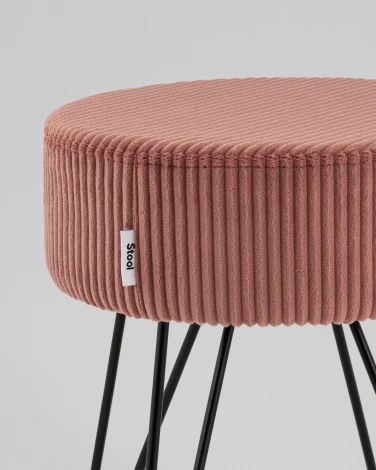 Пуф Stool Group Спейси велюр рельефный молочный арт.УТ000040015