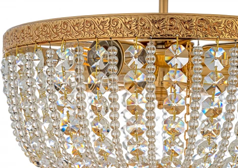 Потолочная люстра буше Arti Lampadari Favola E 1.3.30.502 G (220V, хрусталь)