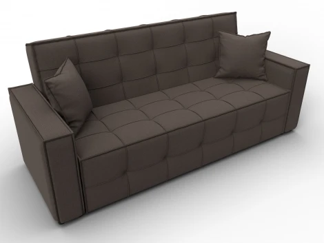 Диван-книжка Лига-067 (ДВП,Дерево/Пластик/Рогожка/Коричневый) Лига Диванов 129826