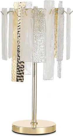 Настольная лампа ST Luce Scolare SL1636.204.03 Золотистый/Белый, Золотистый E14 3*40W (220V, круглые)