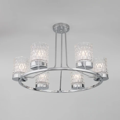 Умная потолочная люстра Eurosvet Calle 60127/6 хром