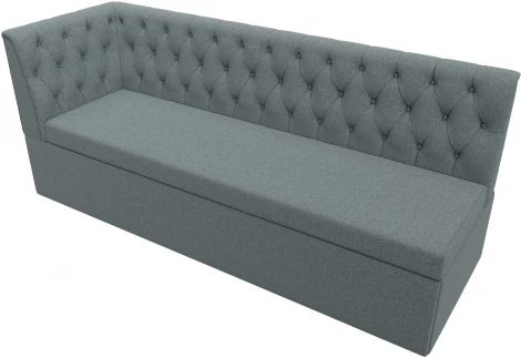 Диван кухонный Маркиз с углом слева (Серый/Рогожка) Лига Диванов арт.122442L