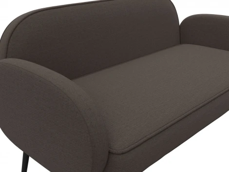 Диван прямой Лига-086 (Фанера/Металл/Рогожка/Коричневый) Лига Диванов 131081