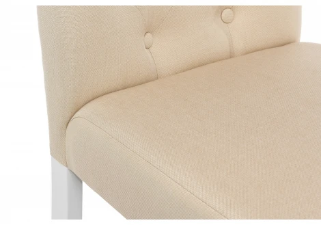 Обеденный стул Woodville Amelia white / fabric cream 11021