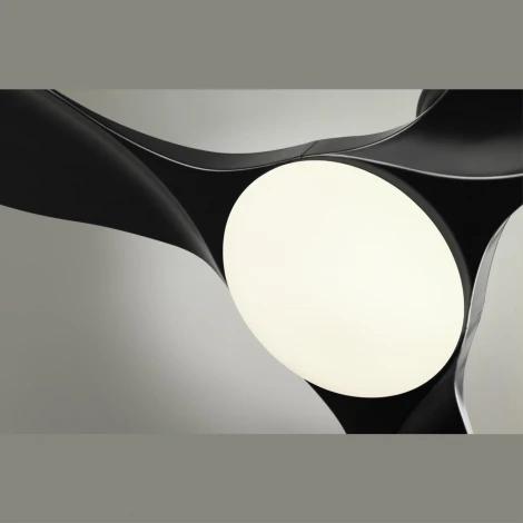 Люстра на штанге-вентилятор Sonex Storm 7701/24L черный LED 24Вт 3000-6000K D1220 пульт ДУ VIVA (вертолет)