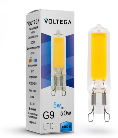 Светодиодная лампа Voltega Simple 7182 Capsule 5W 4000K G9