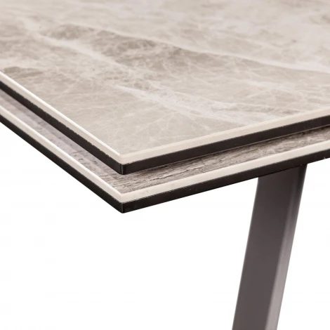 Стол раскладной Grant (160+80), мрамор испанская керамика светлый Top Concept 2000000000596