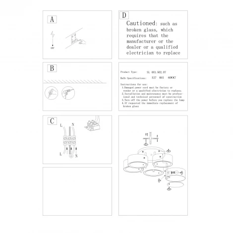 Потолочная люстра ST Luce Foresta SL483.502.07