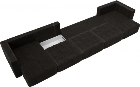 Диван П-образный Лига-052 НПБ МегаЛонг Лига Диванов (Велюр) арт.128878