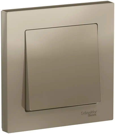 Выключатель встраиваемый одноклавишный (шампань) Systeme Electric AtlasDesign ATN000512