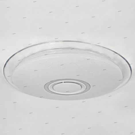 Потолочный светильник круглый Omnilux Melofon OML-47307-52 (LED, 220V, управление смартфоном, умный дом - i-Lamp, звездное небо)
