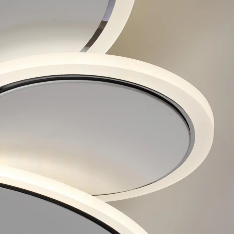 Потолочный светильник круглый светодиодный Lumion Bridge 8011/80CL белый, хром/белый металл/акрилл LED 80W 220V 3000-6000K (круглые)