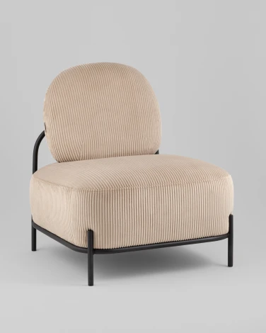 Кресло Стоун велюр рельефный бежевый Stool Group арт.УТ000039988