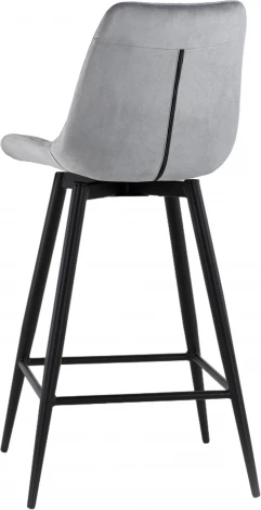 Стул барный Флекс с поворотным механизмом велюр велютто серый Stool Group арт.УТ000040032