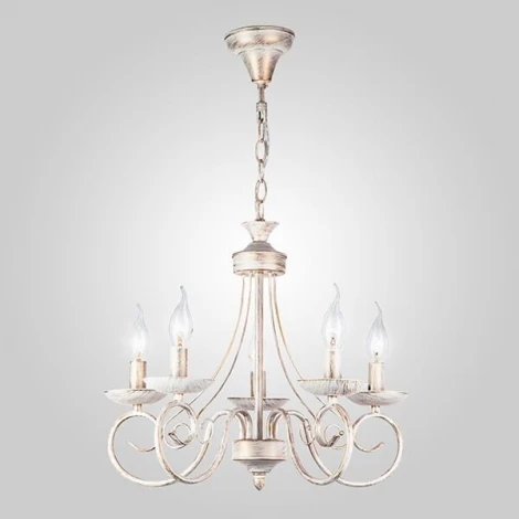 Подвесная люстра Eurosvet 22404 22404/5 белый с золотом