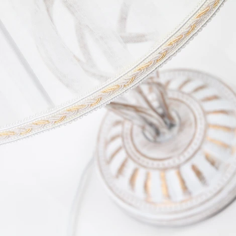 Интерьерная настольная лампа Eurosvet 01002-01003 01002/1 белый с золотом (220V)