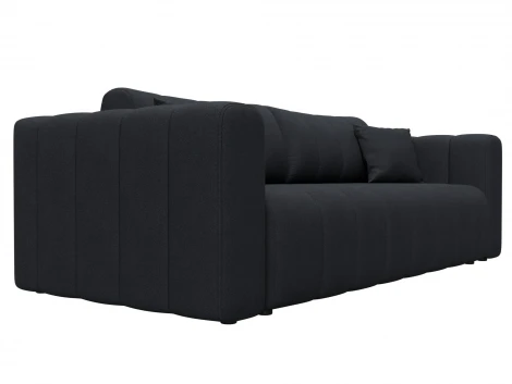 Диван прямой Лига-062 НПБ (ДСП,Фанера,ХДФ/Пластик/Замша/Темно-серый) Лига Диванов 130280