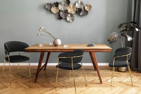 Стул Whispered Fusion Hesby Велюр/Черный арт.HSBI_DC72_black