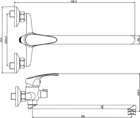Смеситель Olive'S Avila 02221AV универсальный