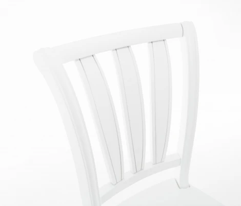 Стул Кабриоль Жесткий, Белый, Аврора