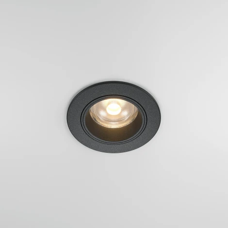 Встраиваемый светильник светодиодный Maytoni Focus Led DL125-L12-3K-B (220V, круглые)