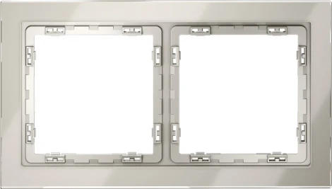Рамка на 2 поста (кашемир, стекло) Voltum S70 VLS110203