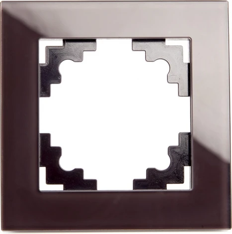 Рамка на 1 пост (коричневый) Stekker Катрин 39535