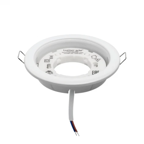 Встраиваемый светильник под лампу GX53 белый глянец Lumin'arte LDL-GX53/01W