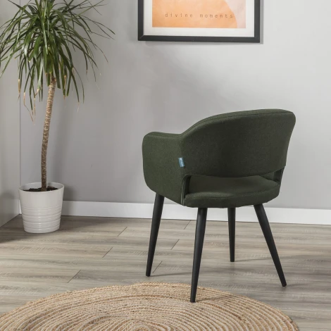 Стул R-Home Oscar тёмно-зеленый/черный