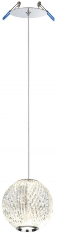 Подвесной светильник Odeon Light Crystal 5007/5LA хром/металл/акрил LED 5W 4000K 365лм (220V, на проводе, шар)