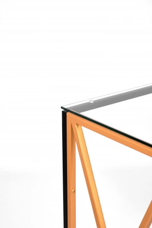 Консольный стол AllConsoles 1033-CB_G clear черный муар, золотой