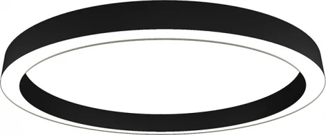 Потолочный светильник круглый Donolux Aura DL1000C90NW Black (LED, 220V, кольцо)